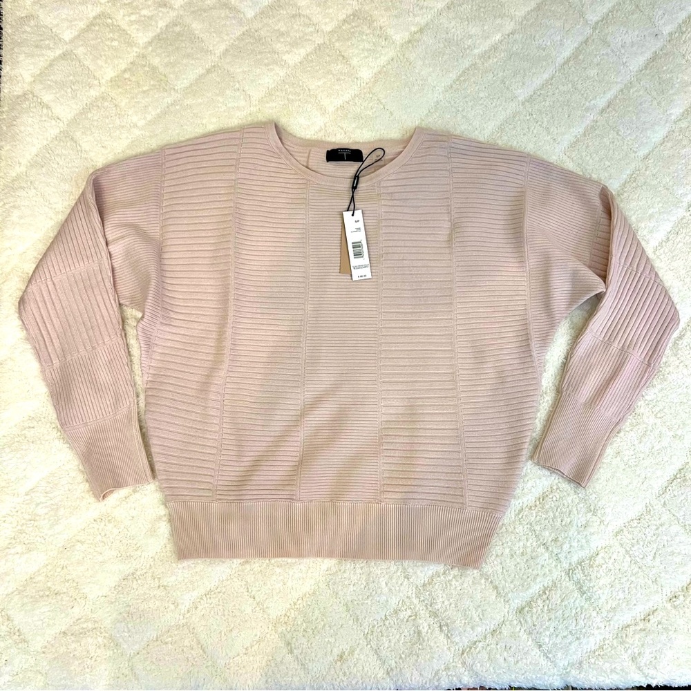 Elie Tahari Blush Sweater NWT!